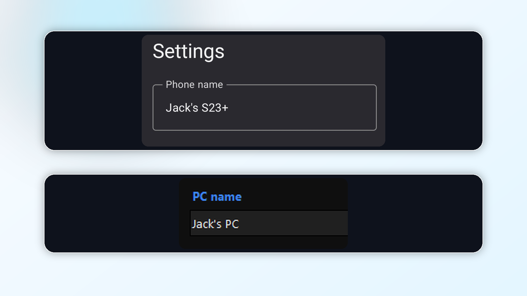 EasiLink custom device names